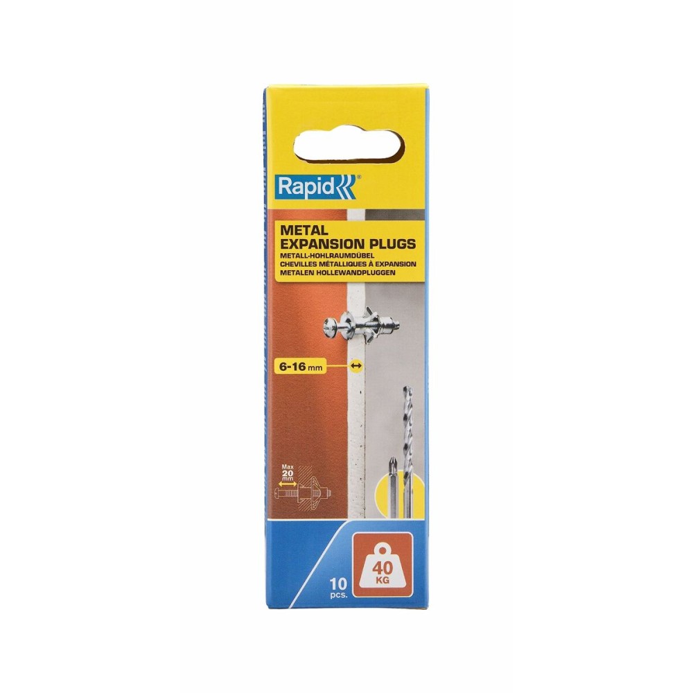 Dübel und Schrauben Rapid Ø 11 x 37 mm M5 x 48 mm Metall Erweiterung 10 Stück