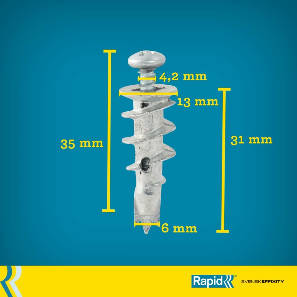 Dübel und Schrauben Rapid M13 x 31 mm 10 Stück