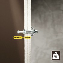 Wall plugs and screws Rapid Ø 13 x 65 mm M6 x 75 mm Metal Expansion 10 Units