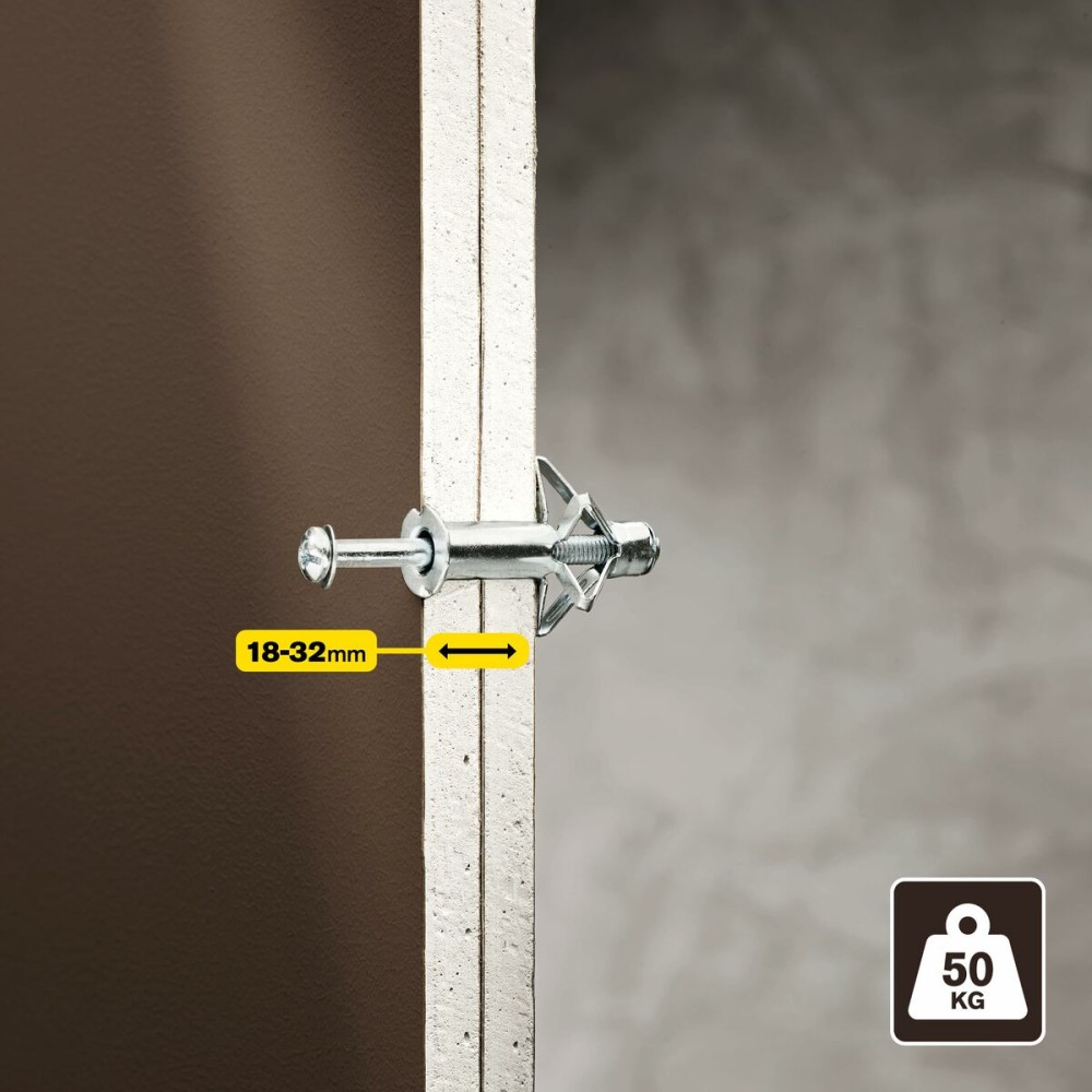Wall plugs and screws Rapid Ø 13 x 65 mm M6 x 75 mm Metal Expansion 10 Units