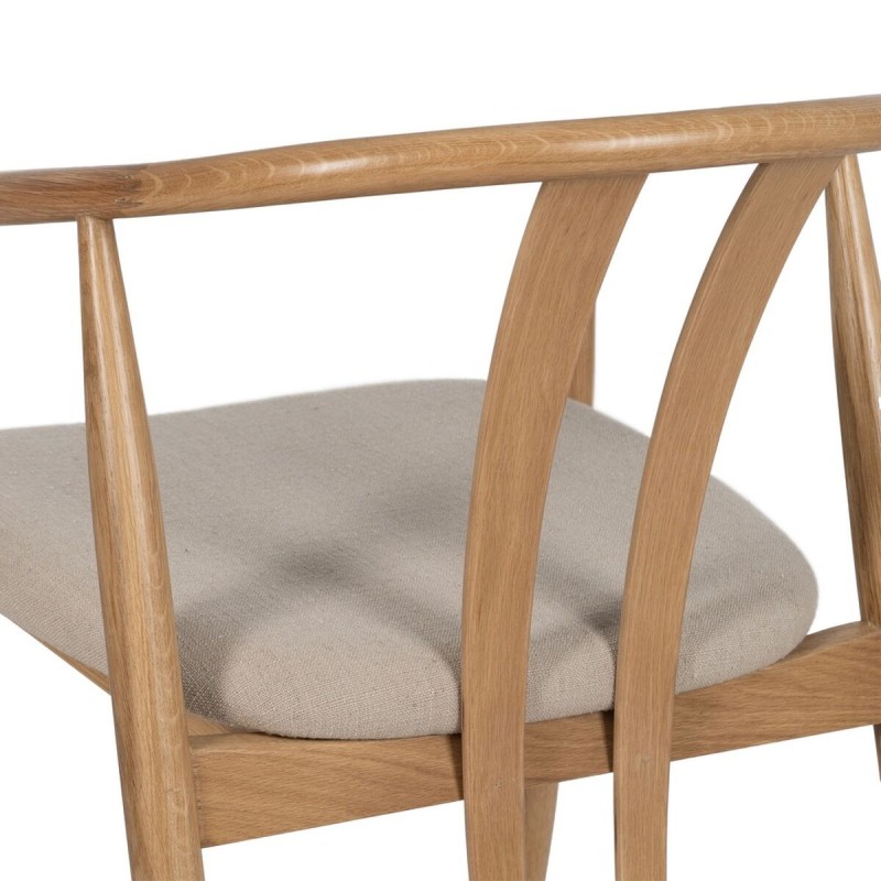 Dining Chair Beige Natural 56,5 x 57 x 76,5 cm