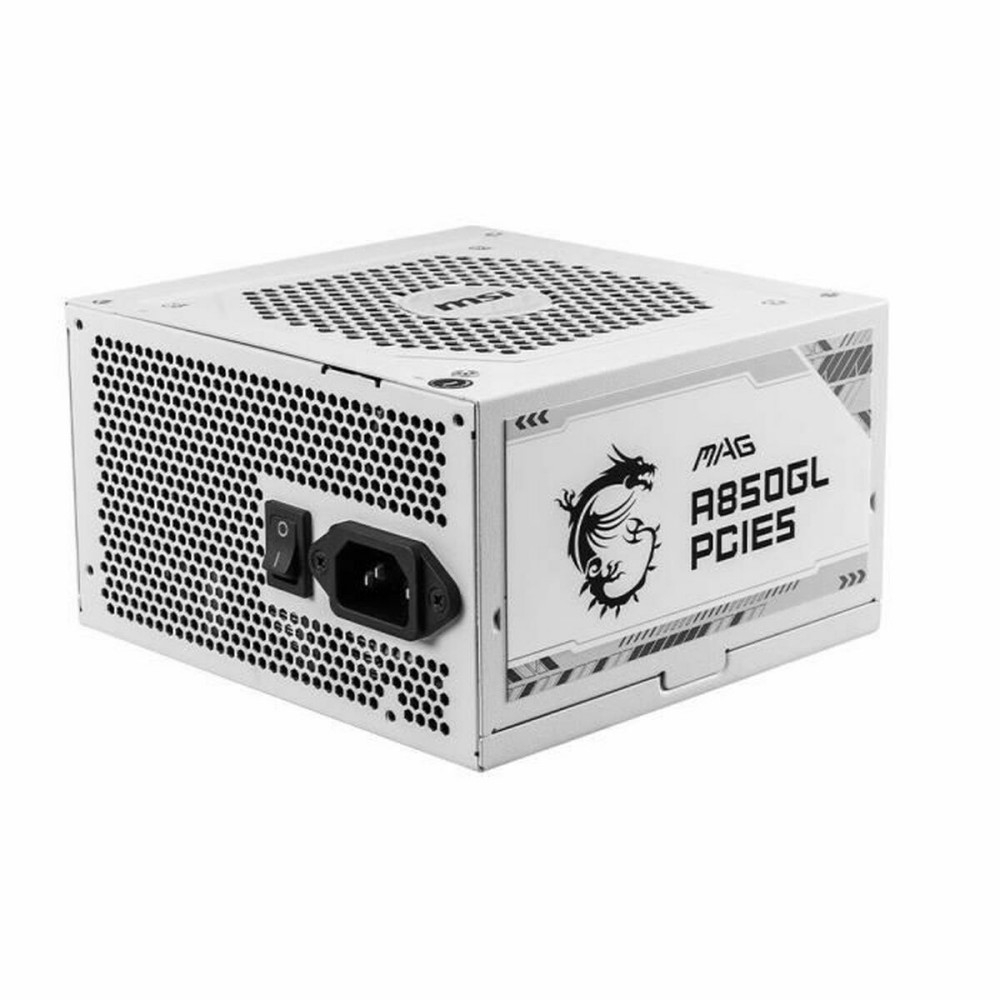 Bloc d’Alimentation MSI MAG A850GL PCIE5 WHITE 850 W 80 Plus Gold