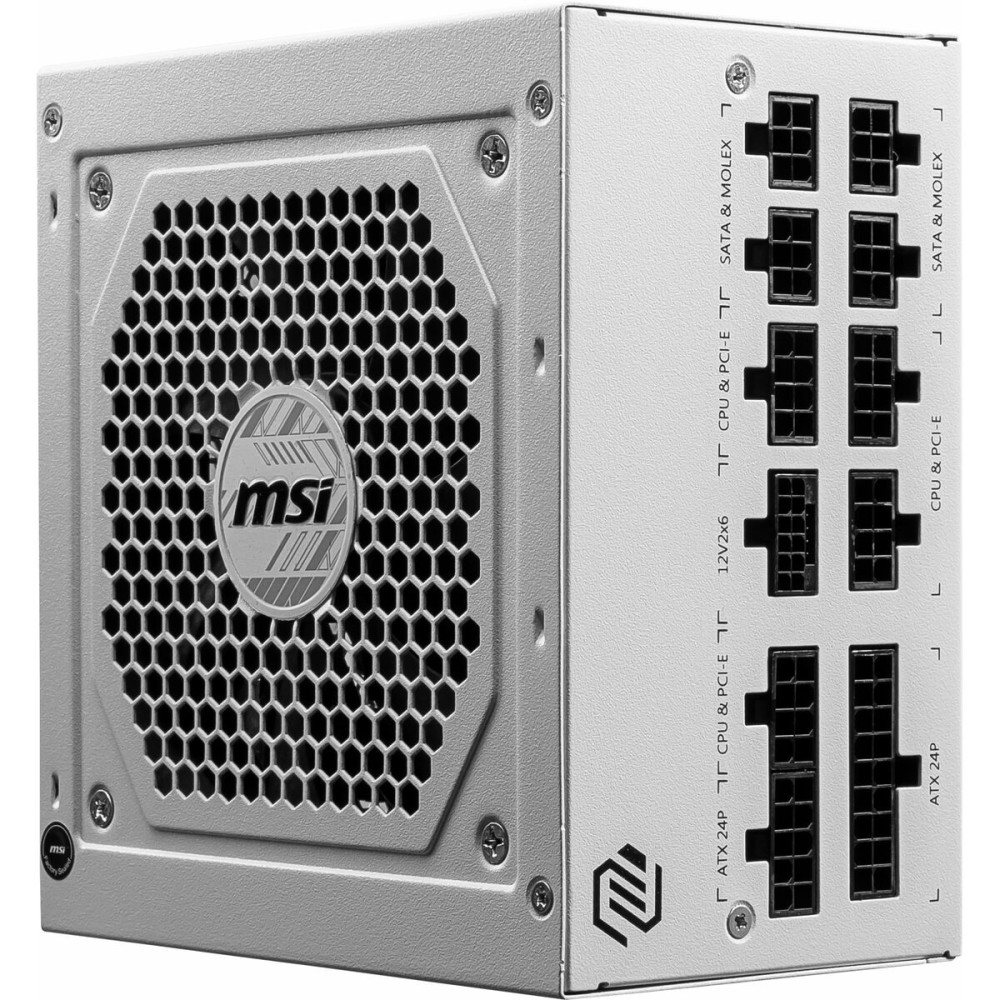 Bloc d’Alimentation MSI MAG A850GL PCIE5 WHITE 850 W 80 Plus Gold