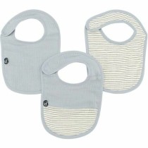 Bib Domiva Blue Cotton 3 Pieces (3 Units)