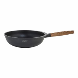 Wok Oroley Nature Bois Aluminium fondu 30 cm