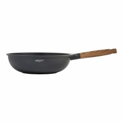 Wok Pan Oroley Nature Wood Cast aluminium 30 cm