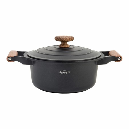 Casserole avec Couvercle Oroley Nature Bois 28 cm Aluminium fondu