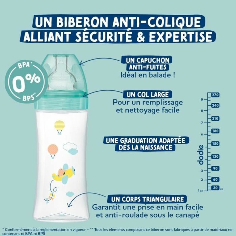Biberon Dodie 270 ml (3 Unités)