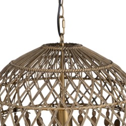 Suspension Doré Naturel 40 W