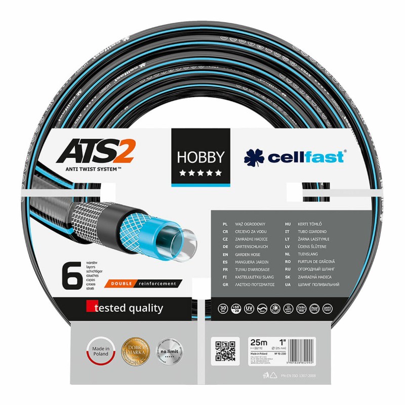 Schlauch Cellfast Hobby Ats2 PVC 25 m Ø 25 mm 6 Schichten