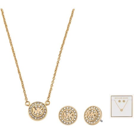 Women's necklace and matching earrings set Michael Kors LOGO