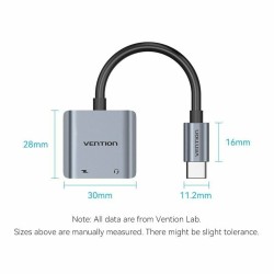 USB-C Hub Vention BGZHA 15 cm