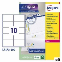 Drucker-Etiketten Avery L7173 Weiß 100 Blatt 99,1 x 57 mm (5 Stück)