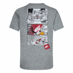 Child's Short Sleeve T-Shirt Nike Icons Of Play Grey