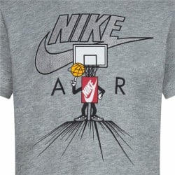 Child's Short Sleeve T-Shirt Nike Icons Of Play Grey