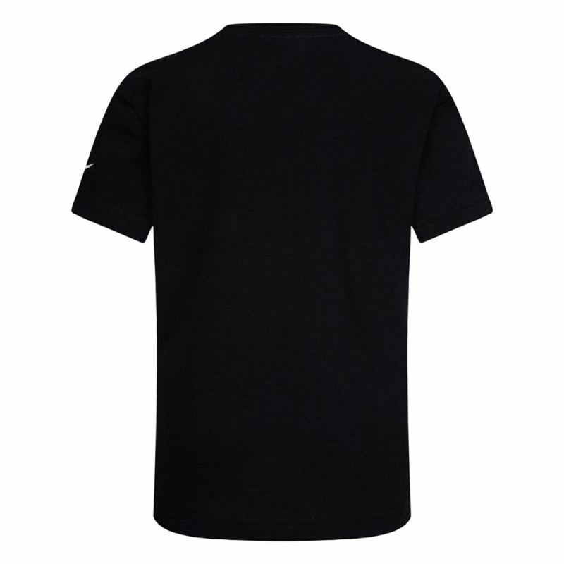 Child's Short Sleeve T-Shirt Nike Sport Splash  Black