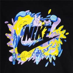 Child's Short Sleeve T-Shirt Nike Sport Splash  Black