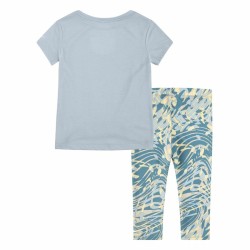 Ensemble de Sport pour Enfants Nike Dri-Fit Gris Multicouleur 2 Pièces