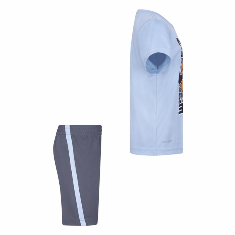 Children's Sports Outfit Nike Df Icon Grey Multicolour 2 Pieces