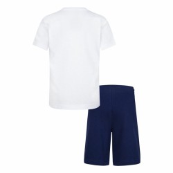 Ensemble de Sport pour Enfants Nike Nsw Add Ft Short  Bleu Blanc Multicouleur 2 Pièces