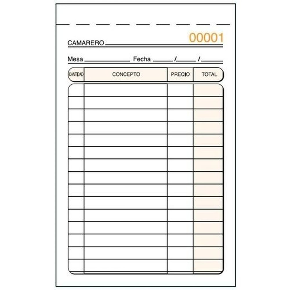 Invoice Check-book 9 x 14 cm (5 Units)