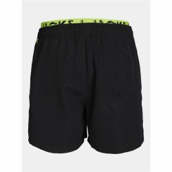 Child's Bathing Costume Jack & Jones Jjswim Db Wb Neon Black