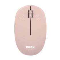 Drahtlose optische Maus Nilox Schwarz Rosa