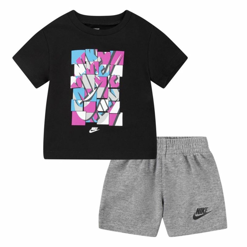 Sports Outfit for Baby Nike Nsw Add Ft  Black Grey