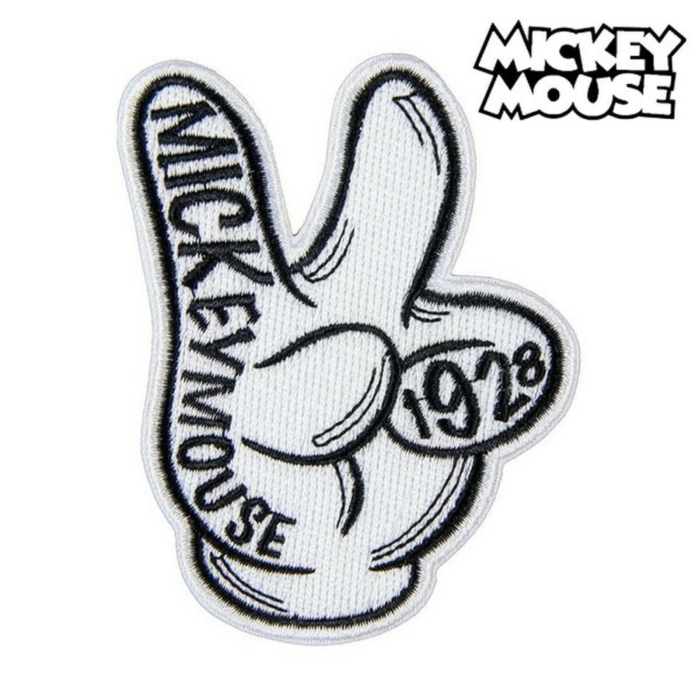 Patch Mickey Mouse White 9,5 x 14,5 cm