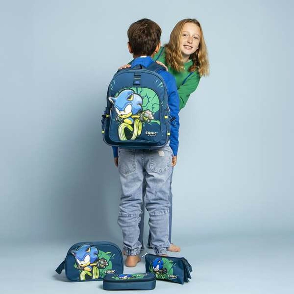 School Bag Sonic Dark blue 32 x 15 x 42 cm