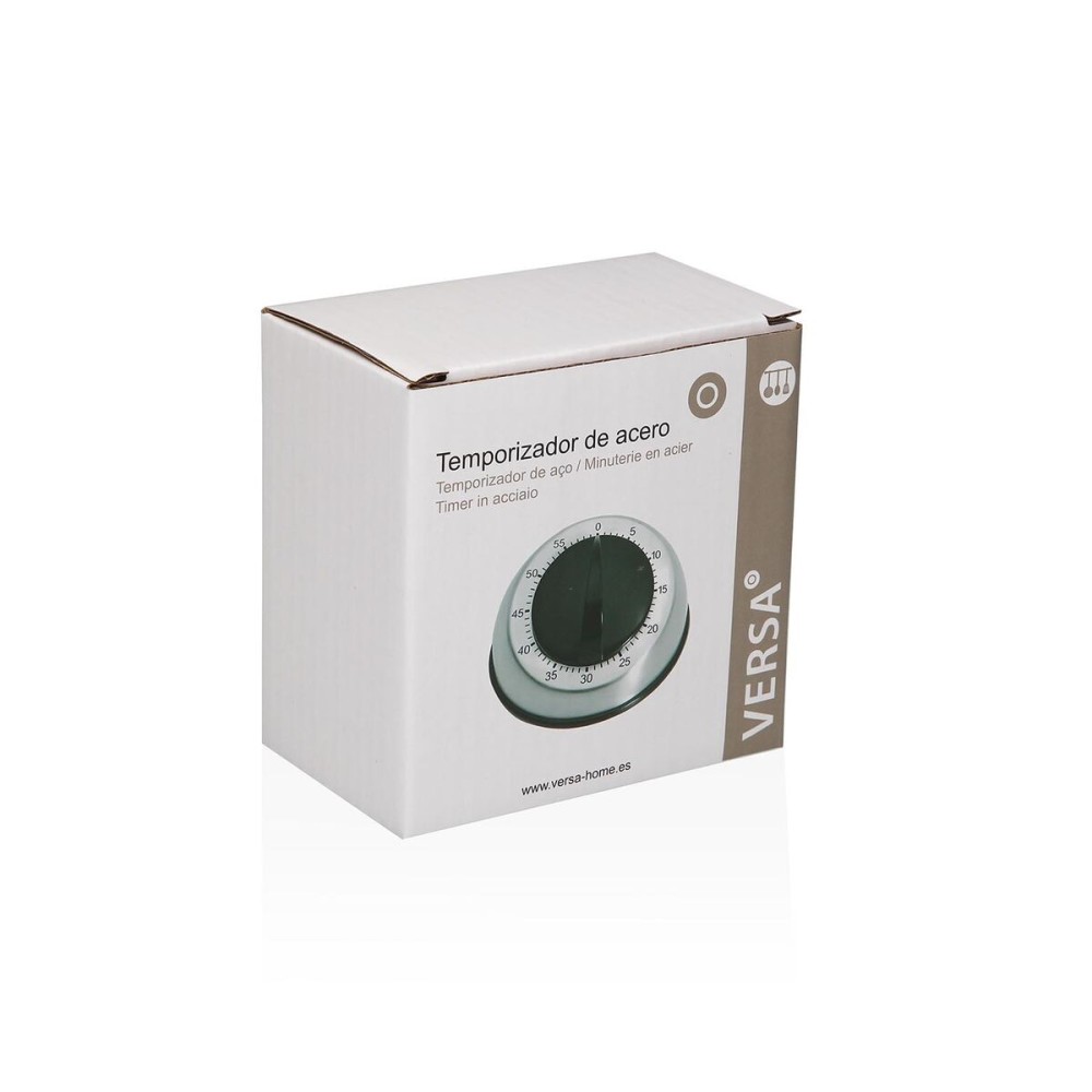 Kitchen Timer Versa 9,6 x 6,8 x 9,6 cm Black