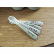 Essbestecke Béaba grün Grau Silikon 4 Stücke (4 Stück)