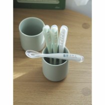 Couverts Béaba Vert Gris Silicone 4 Pièces (4 Unités)