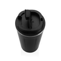 Glas mit Deckel Versa Schwarz Stahl Polypropylen 510 ml