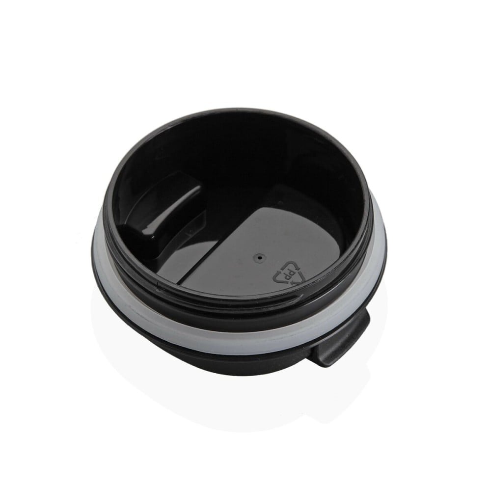 Glas mit Deckel Versa Schwarz Stahl Polypropylen 510 ml