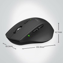 Mouse Rapoo Black Green 1600 dpi
