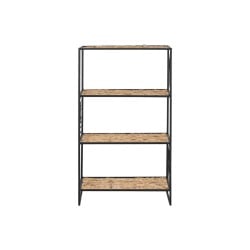 Shelves Home ESPRIT Black Metal Fibre 50 x 25 x 88 cm