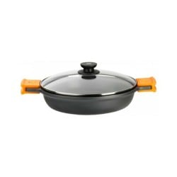 Casserole with glass lid BRA Braisogona_A270520 1,5 L (Ø 20 cm) Black Ø 20 cm 1,5 L