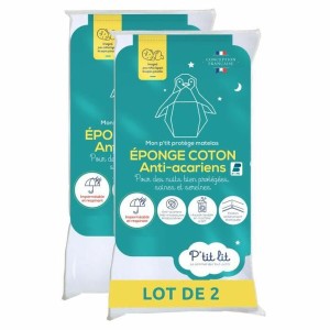Cot protector P'TIT LIT White 25 Pieces (25 Units)