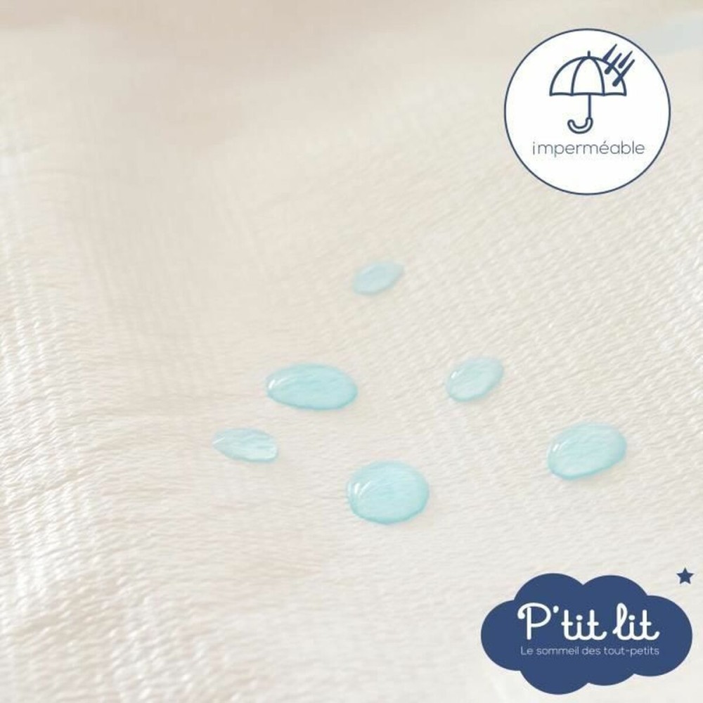 Cot protector P'TIT LIT White 25 Pieces (25 Units)