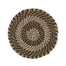 Untersetzer Versa Weiß Schwarz Textil Wasserhyazinthe 38 cm