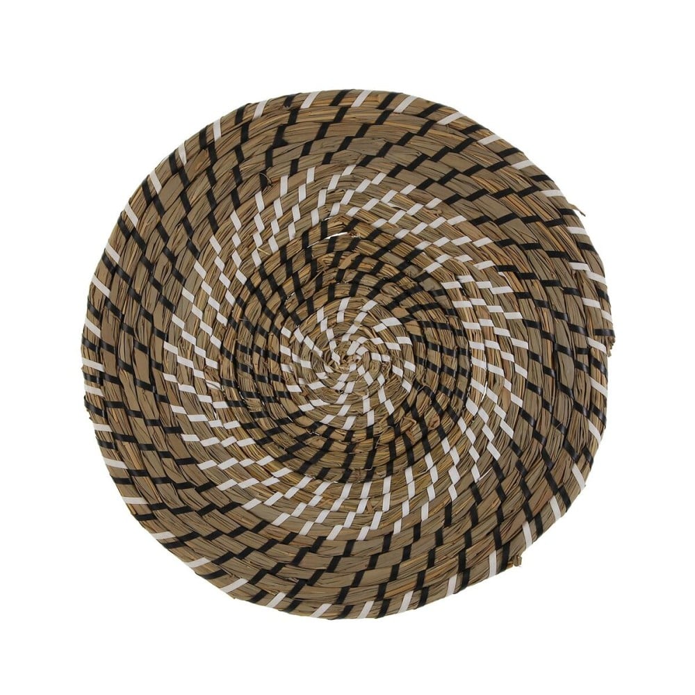Untersetzer Versa Weiß Schwarz Textil Wasserhyazinthe 38 cm