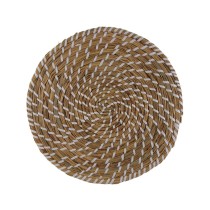 Untersetzer Versa Weiß Textil Wasserhyazinthe 38 cm