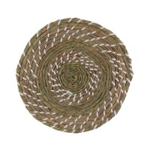 Untersetzer Versa Weiß grün Textil Wasserhyazinthe 38 cm