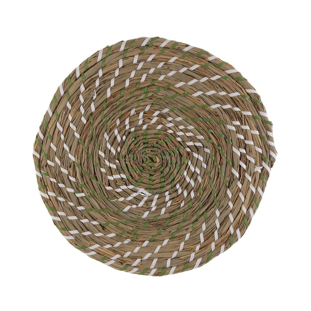 Untersetzer Versa Weiß grün Textil Wasserhyazinthe 38 cm