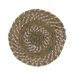 Untersetzer Versa Weiß grün Textil Wasserhyazinthe 38 cm