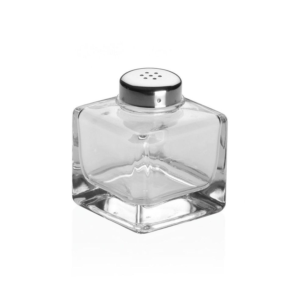 Salt and Pepper Shakers Versa Metal Crystal