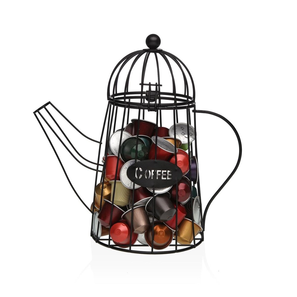 Coffee Capsule Organiser Versa Metal 25,5 X 26 X 13 CM Teapot