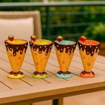 Eiscreme- und Milchshakes-Becher Versa aus Keramik