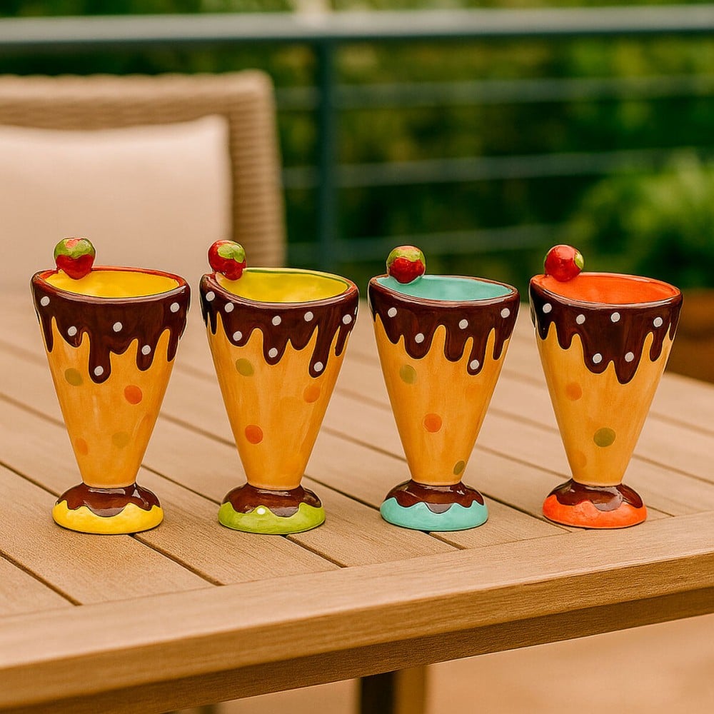 Ice Cream and Milk Shake Glass Versa Ceramic